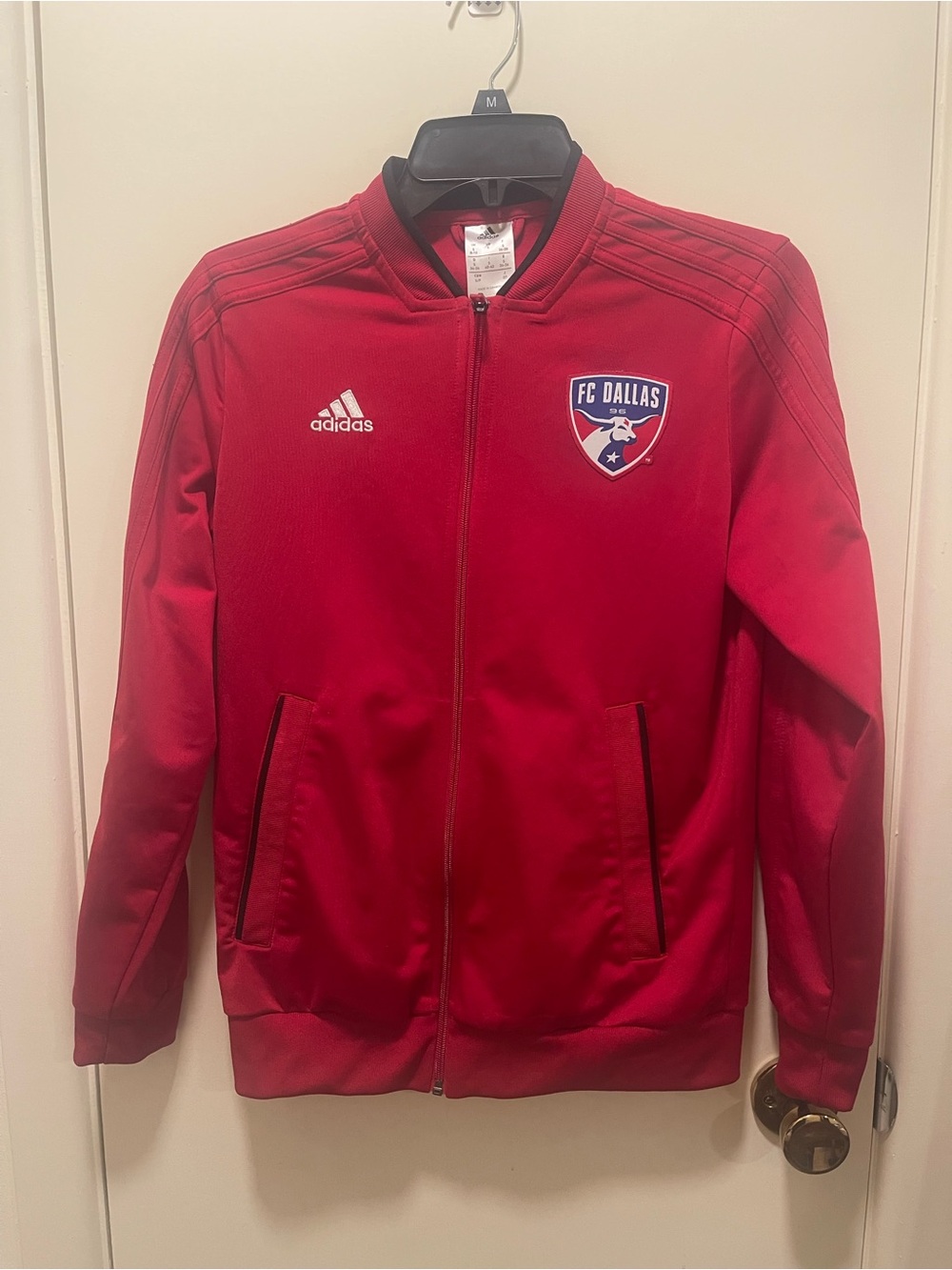 adidas Red FC Dallas Bomber Track Jacket